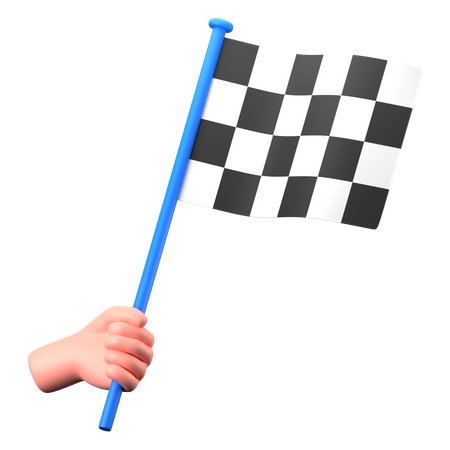 Racing Flag  3D Icon