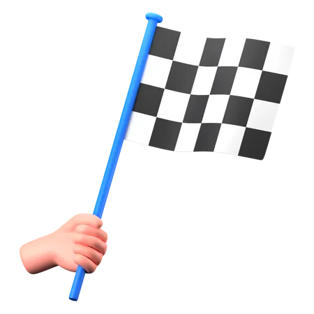 Racing Flag  3D Icon