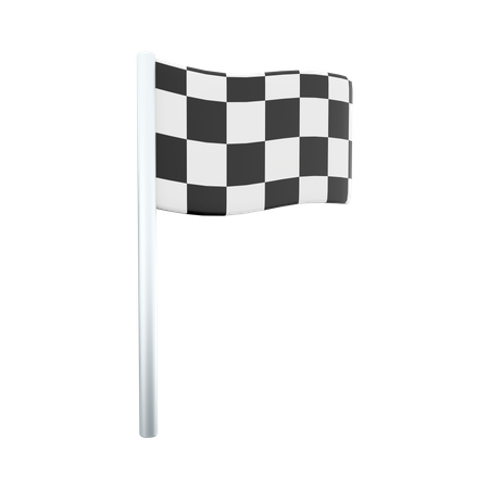 Racing Flag  3D Icon