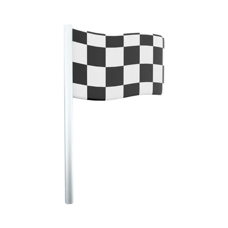 Racing Flag  3D Icon