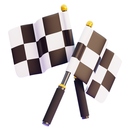 RACING FLAG  3D Icon