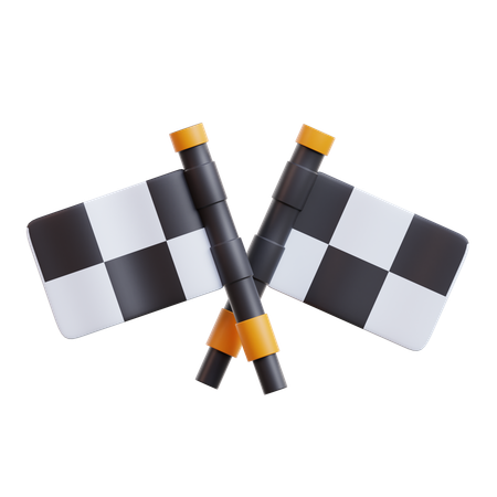 Racing Flag  3D Icon