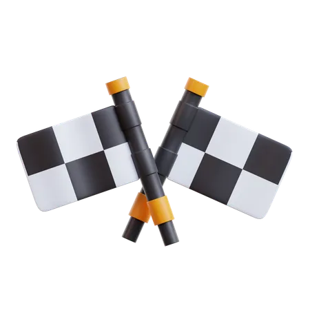 Racing Flag  3D Icon