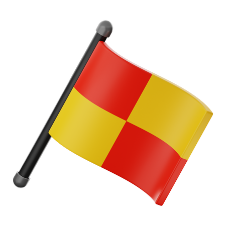 Racing Flag  3D Icon