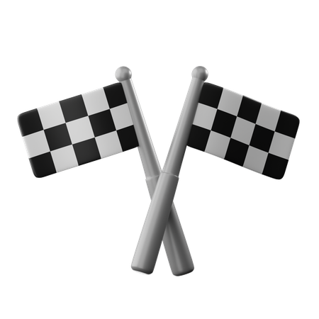 Racing Flag  3D Icon