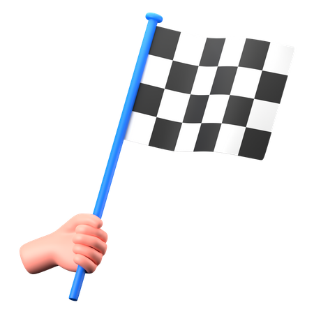 Racing Flag  3D Icon