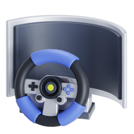 Racing game  3D Icon