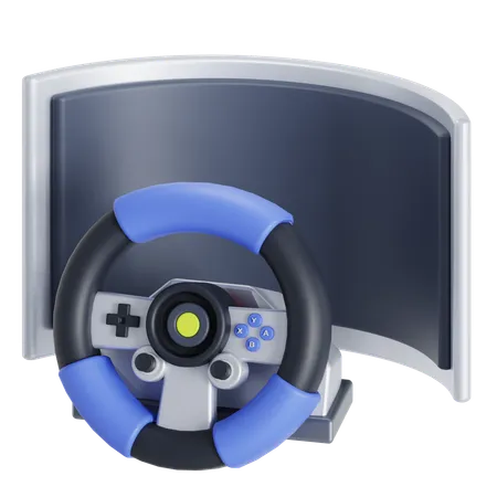 Racing game  3D Icon