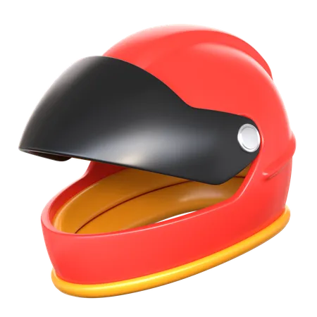 Racing Helmet 3 D Extreme Sports Icon 3D Icon