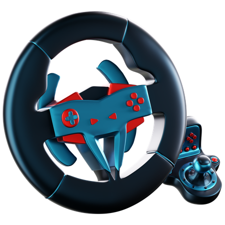 Racing Wheel  3D Icon