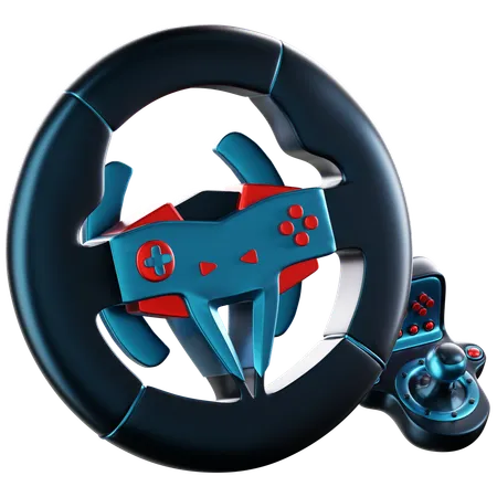 Racing Wheel  3D Icon