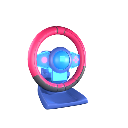 Racing Wheel  3D Icon