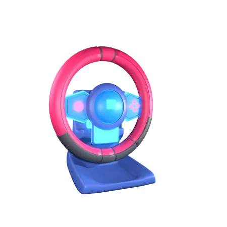 Racing Wheel  3D Icon