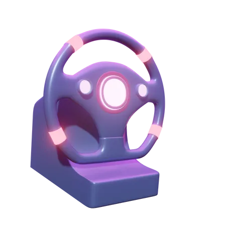 Racing Wheel  3D Icon