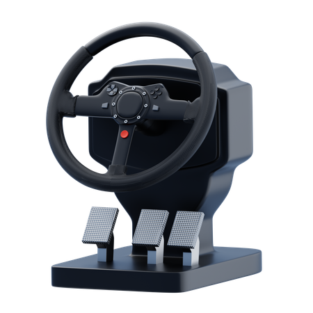 Racing Wheel Setup  3D Icon