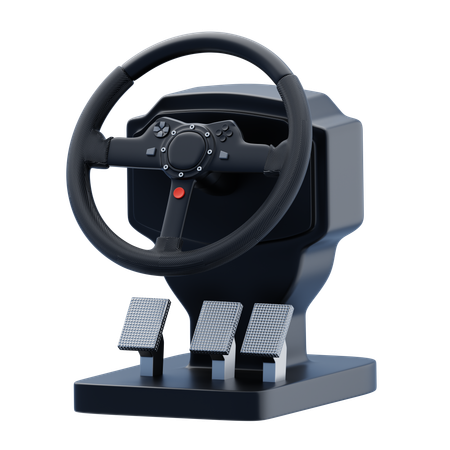 Racing Wheel Setup  3D Icon