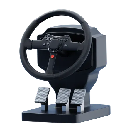 Racing Wheel Setup  3D Icon