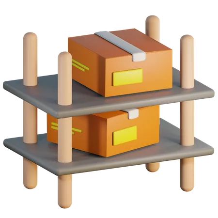 Rack de pacotes  3D Icon