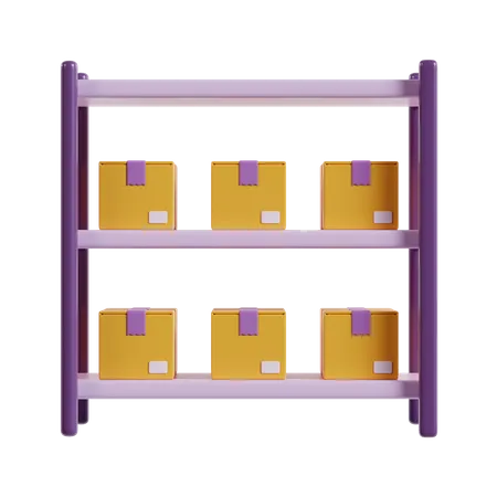 Rack de pacotes  3D Icon