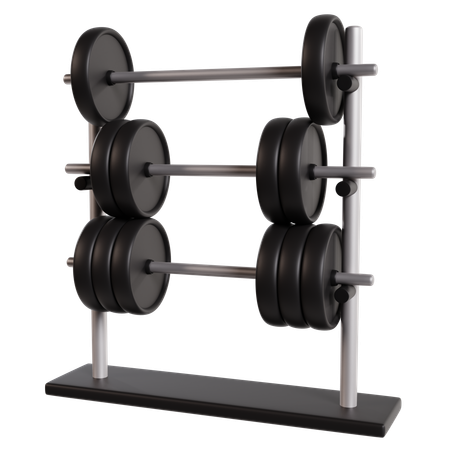 Rack para equipamentos de levantamento de peso  3D Icon