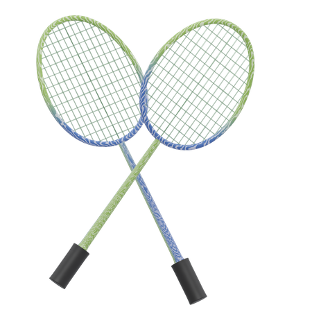 RACKETS BADMINTON  3D Icon