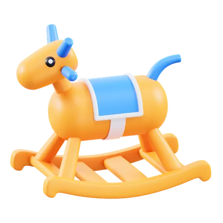 Racking Horse  3D Icon
