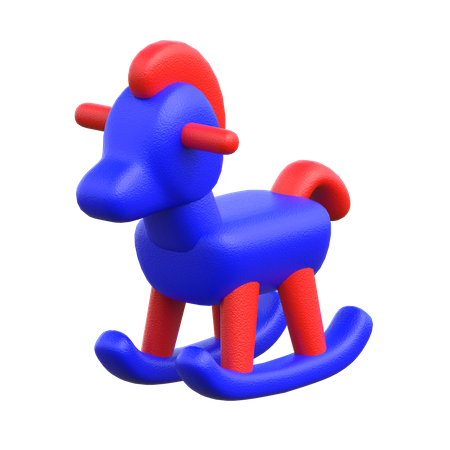 Racking Horse  3D Icon