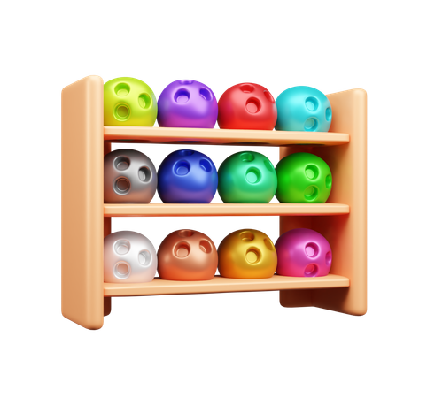 Supports de bowling  3D Icon