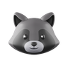 racoon emoji 3d