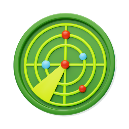 レーダー  3D Icon