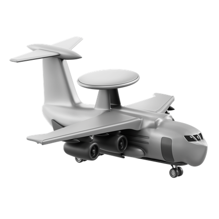 Radar Airplane  3D Icon