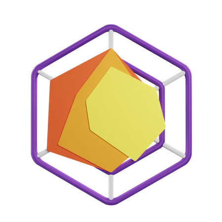 Radar Chart  3D Icon