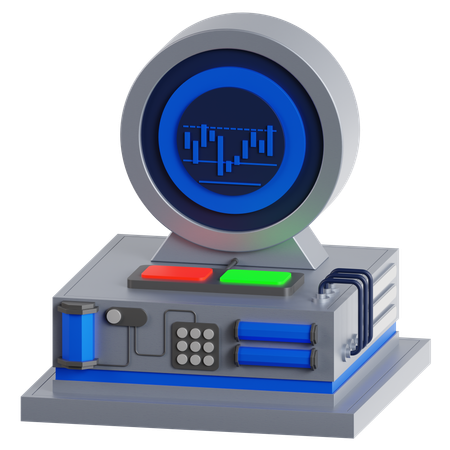 Radar Chart  3D Icon