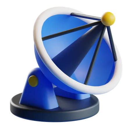 Radar Communication Satellite  3D Icon