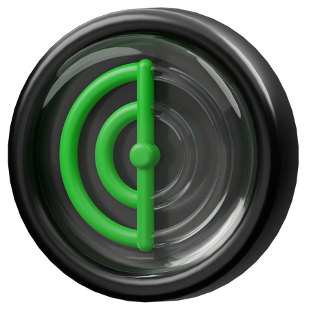 Radar de vuelo  3D Icon