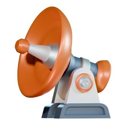 Radar espacial  3D Icon