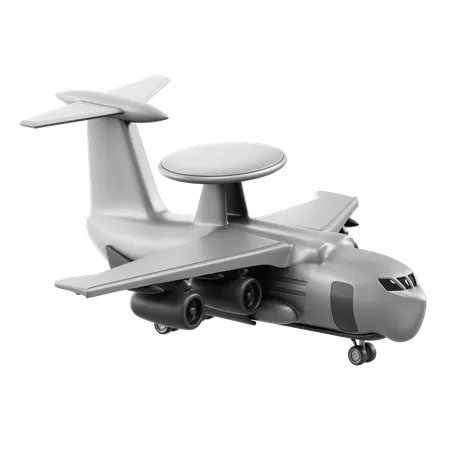 Radarflugzeug  3D Icon