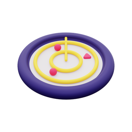 Radar Scan  3D Icon