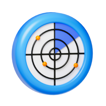 Radar Signal  3D Icon