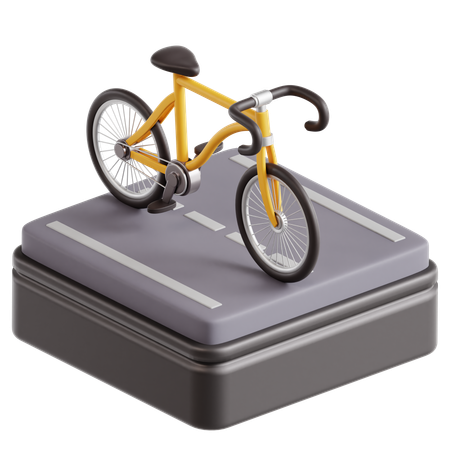 Fahrradweg  3D Icon