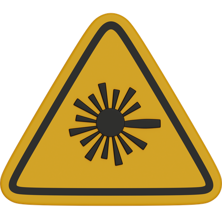Radiação laser  3D Icon