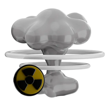 Radiación nuclear  3D Icon