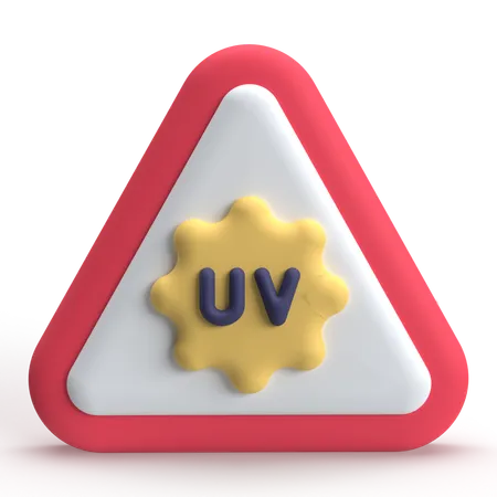 Radiación UV  3D Icon