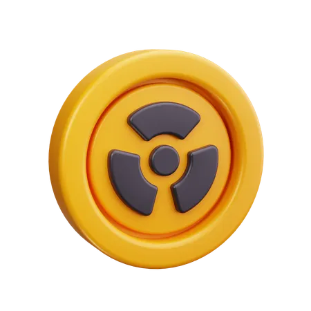 Radioactivo  3D Icon