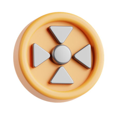 Radioactivo  3D Icon