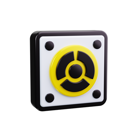 放射線  3D Icon