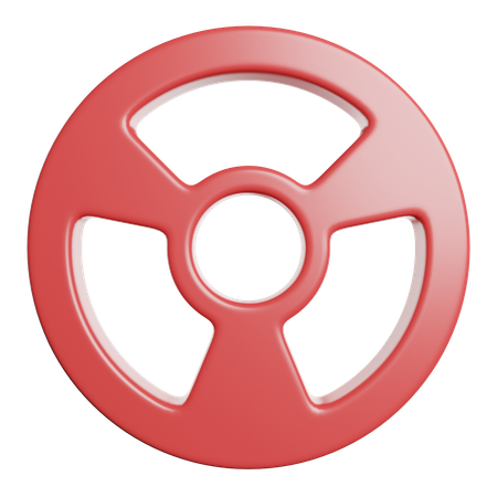 放射線  3D Icon