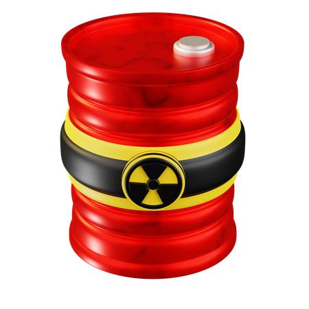 Radiation Barrel  3D Icon
