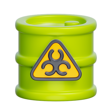 Radiation Barrel  3D Icon