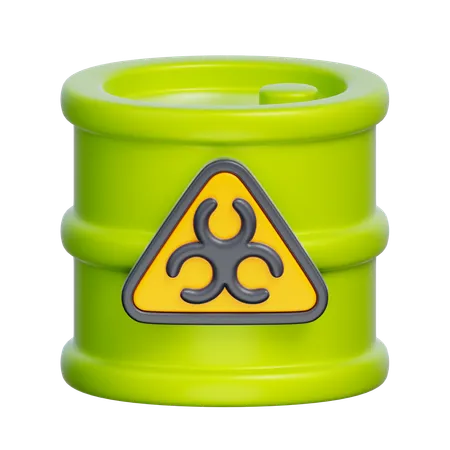 Radiation Barrel  3D Icon